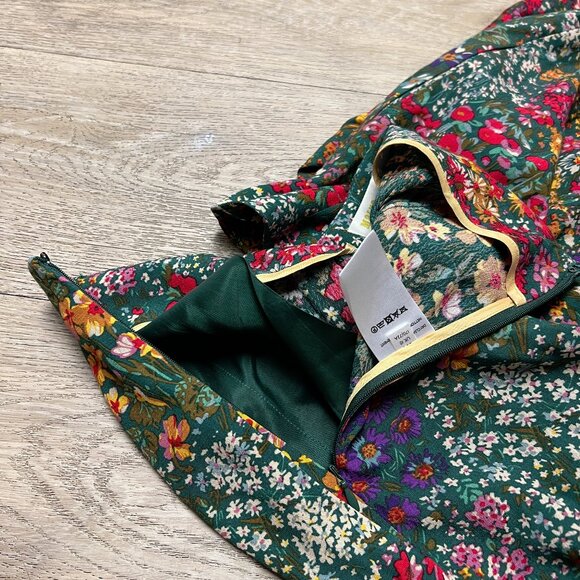 Anthropologie Floral Wide Leg Pants - Multicolor Size 6 Good Conditition - Picture 9 of 15